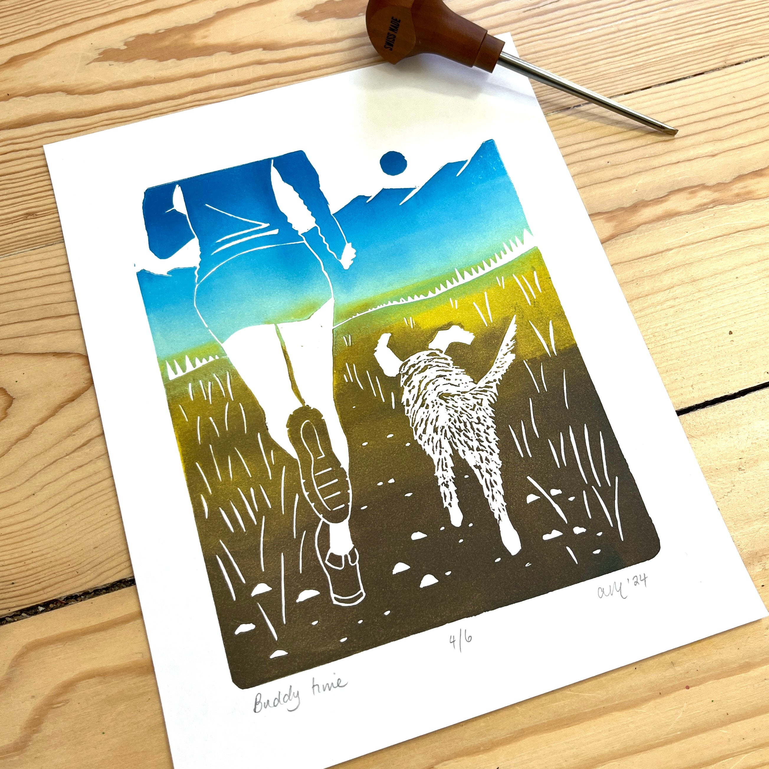 Original Linocut Prints – Page 2 – Thomas Creek Designs