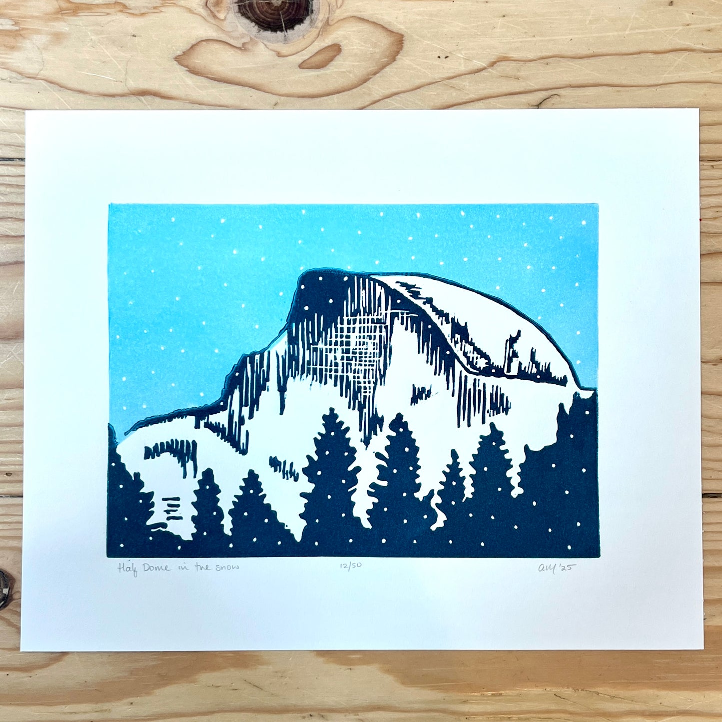 Half Dome in the Snow