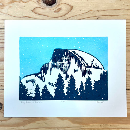 Half Dome in the Snow