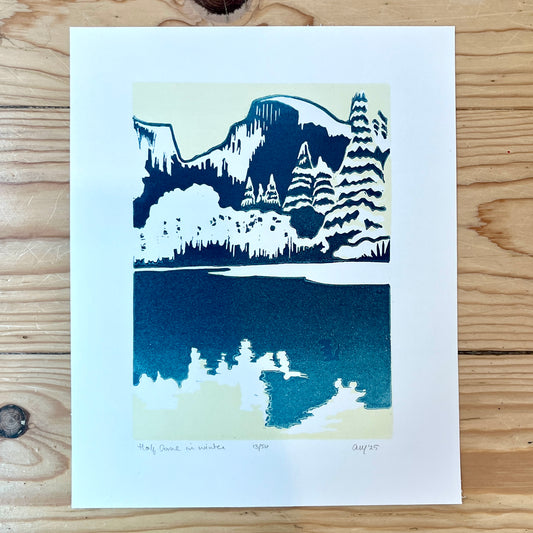 Half Dome in Winter